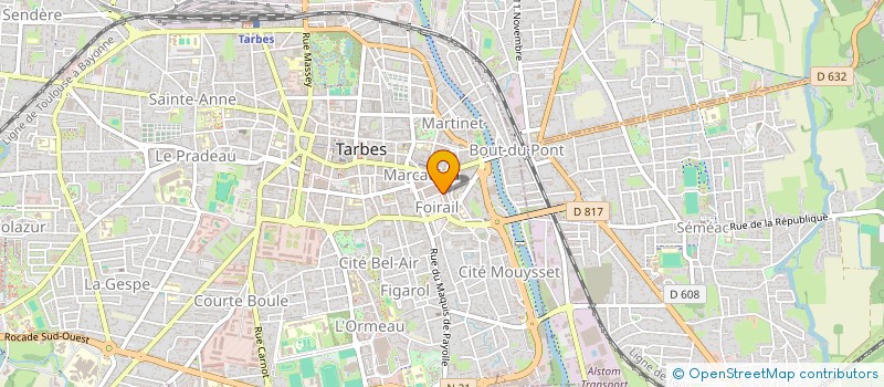 localisation de l'entreprise CAISSE INTECANTON CREDIT AGRICOLE MUTUEL  TARBES