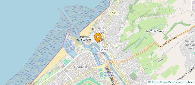 localisation de l'entreprise CAISSE INTEMPERIES DE LA BAIE DE SEINE à TROUVILLE-SUR-MER