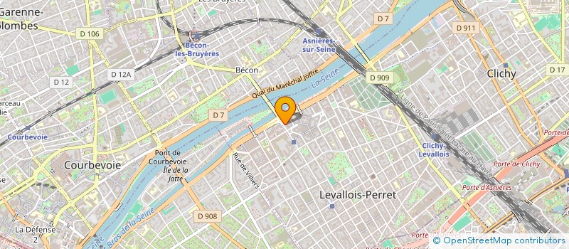 localisation de l'entreprise CAISSE INTERP RETRAIT CAD ARCHI COM INDU à LEVALLOIS-PERRET
