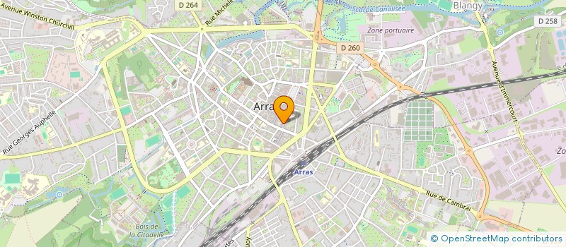 localisation de l'entreprise CAISSE INTERP RETRAIT NORD ARTOI SAMB ES  ARRAS