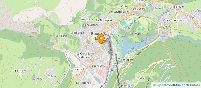 localisation de l'entreprise CAISSE LOC CRED AGRIC BOURG ST MAURICE  BOURG-SAINT-MAURICE