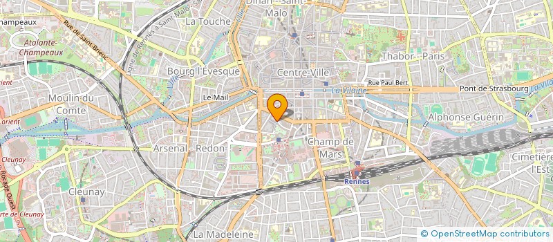 localisation de l'entreprise CAISSE LOC CREDIT AGRIC HAUTE BRETAGNE  RENNES