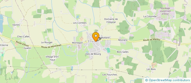 localisation de l'entreprise CAISSE LOCAL CREDIT AGRICOLE MONTREVEL  MONTREVEL-EN-BRESSE