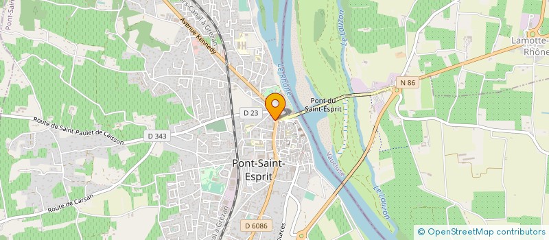 localisation de l'entreprise CAISSE LOCALE ASSUR MUTUELLES AGRICOLES  PONT-SAINT-ESPRIT