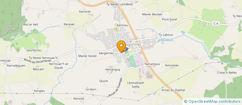 localisation de l'entreprise CAISSE LOCALE ASSURAN MUTUELLE AGRICOLE à PLOGONNEC