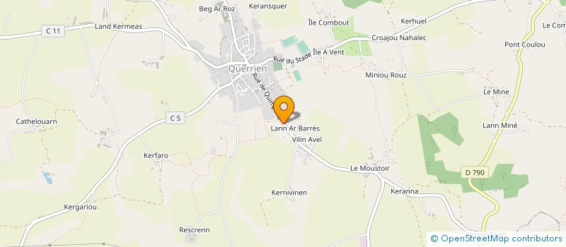 localisation de l'entreprise CAISSE LOCALE ASSURAN MUTUELLE AGRICOLE à QUERRIEN