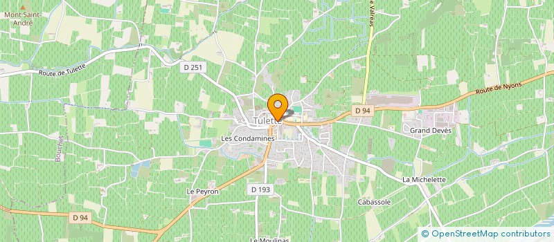 localisation de l'entreprise CAISSE LOCALE ASSURAN MUTUELLE AGRICOLE  TULETTE