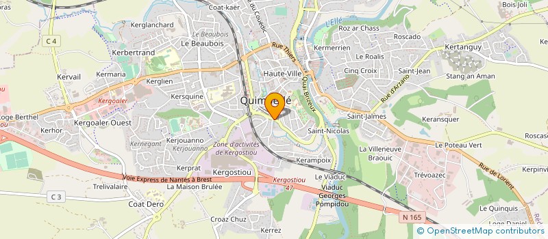 localisation de l'entreprise CAISSE LOCALE ASSURANCE MUTUELLE AGRICOL à QUIMPERLE