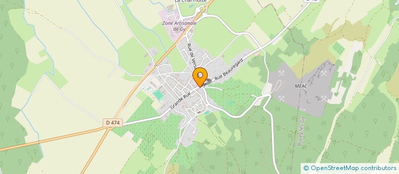 localisation de l'entreprise CAISSE LOCALE C.A.M.GY-PESMES-MARNAY  GY