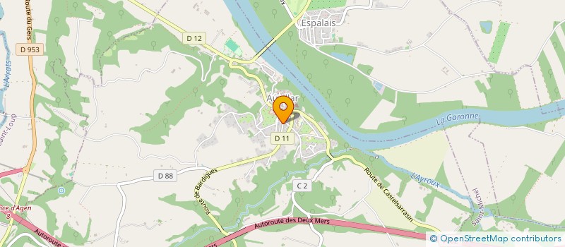 localisation de l'entreprise CAISSE LOCALE CA DE AUVILLAR  AUVILLAR