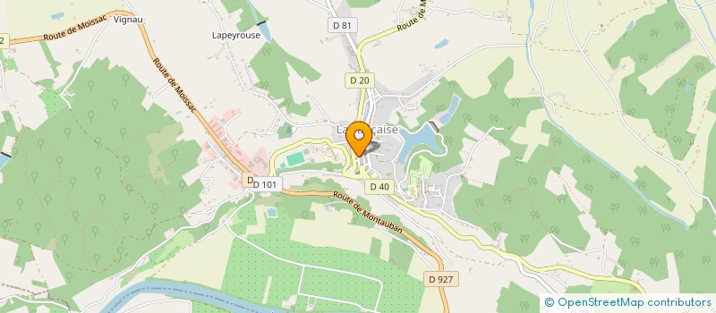 localisation de l'entreprise CAISSE LOCALE CA LAFRANCAISE-MOLIERES à LAFRANCAISE