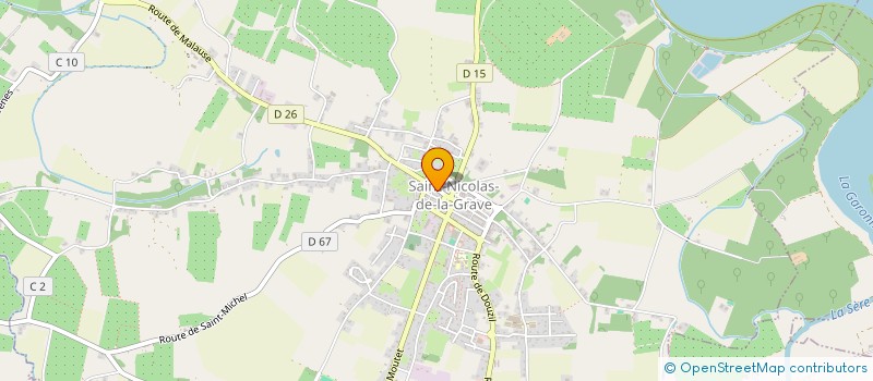 localisation de l'entreprise CAISSE LOCALE CA ST NICOLAS DE LA GRAVE  SAINT-NICOLAS-DE-LA-GRAVE