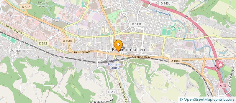 localisation de l'entreprise CAISSE LOCALE CAM BOURGOIN JALLIEU  BOURGOIN-JALLIEU