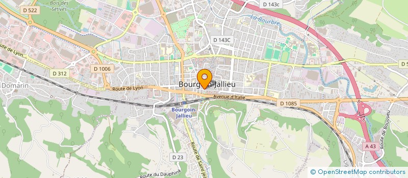 localisation de l'entreprise CAISSE LOCALE CAM CTRE EST AVENIERES  BOURGOIN-JALLIEU