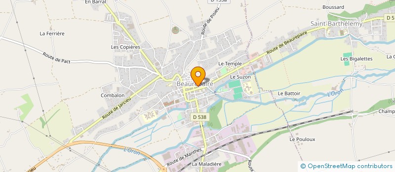 localisation de l'entreprise CAISSE LOCALE CAM CTRE EST BEAUREPAIRE  BEAUREPAIRE