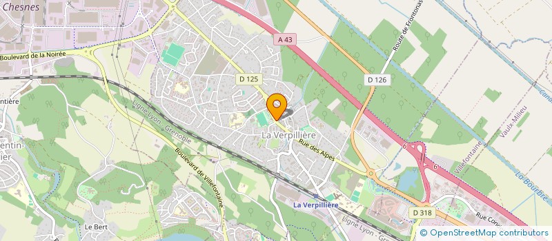 localisation de l'entreprise CAISSE LOCALE CAM CTRE EST VERPILLIERE  LA VERPILLIERE