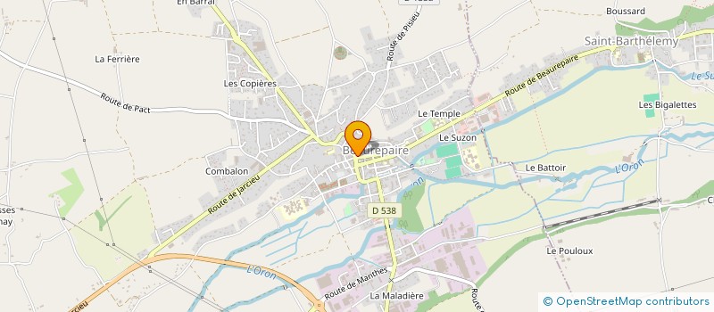 localisation de l'entreprise CAISSE LOCALE CAM DE BEAUREPAIRE  BEAUREPAIRE