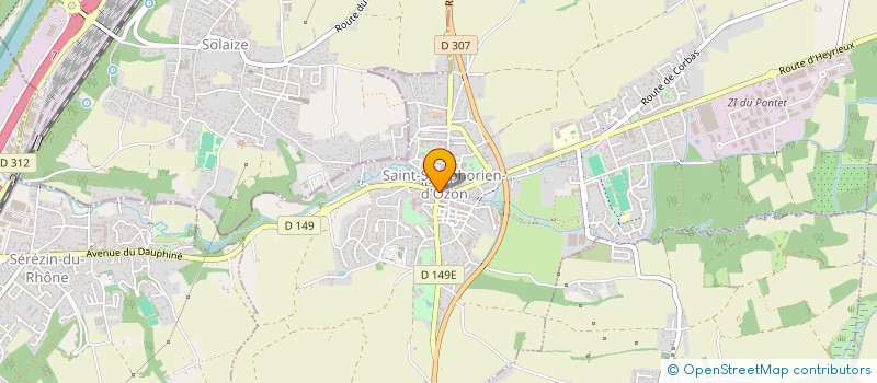 localisation de l'entreprise CAISSE LOCALE CAM DU VAL D'OZON  SAINT-SYMPHORIEN-D OZON