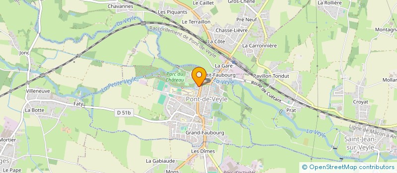 localisation de l'entreprise CAISSE LOCALE CREDIT AGICOLE PONT VEYLE  PONT-DE-VEYLE