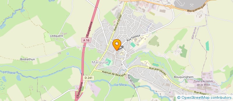 localisation de l'entreprise CAISSE LOCALE CREDIT AGRI. MUT.MARQUISE  MARQUISE