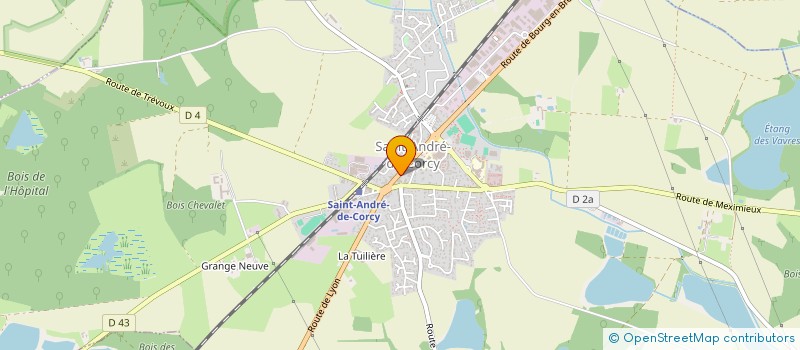 localisation de l'entreprise CAISSE LOCALE CREDIT AGRI ST ANDRE CORCY  SAINT-ANDRE-DE-CORCY