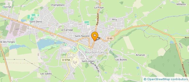 localisation de l'entreprise CAISSE LOCALE CREDIT AGRIC BOURBON LANCY  BOURBON-LANCY