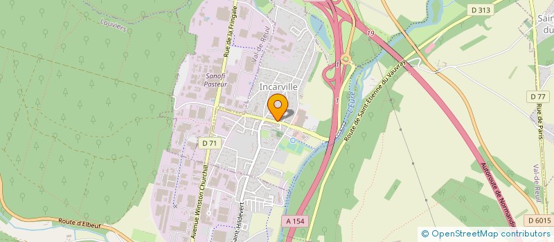 localisation de l'entreprise CAISSE LOCALE CREDIT AGRIC MUT LOUVIERS  LOUVIERS