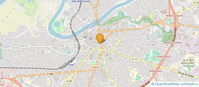 localisation de l'entreprise CAISSE LOCALE CREDIT AGRICOL MUTUEL ALBI  ALBI