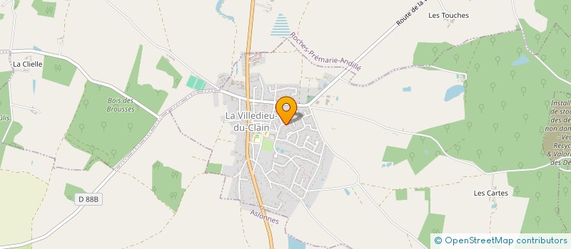 localisation de l'entreprise CAISSE LOCALE CREDIT AGRICOLE  LA VILLEDIEU-DU-CLAIN