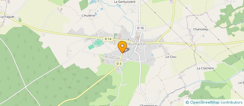 localisation de l'entreprise CAISSE LOCALE CREDIT AGRICOLE  PLEUMARTIN