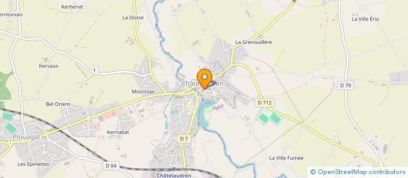 localisation de l'entreprise CAISSE LOCALE CREDIT AGRICOLE  CHATELAUDREN-PLOUAGAT