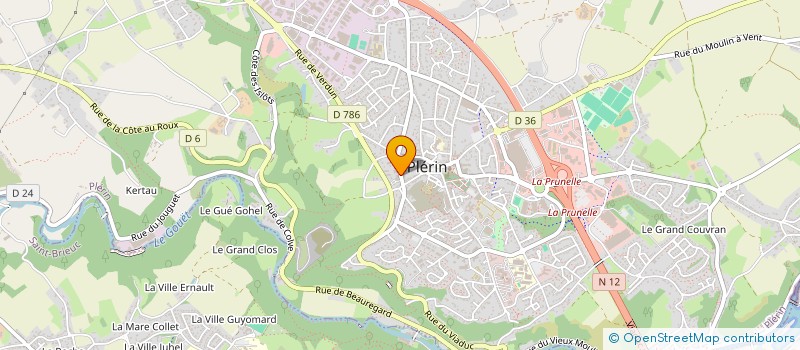 localisation de l'entreprise CAISSE LOCALE CREDIT AGRICOLE  PLERIN