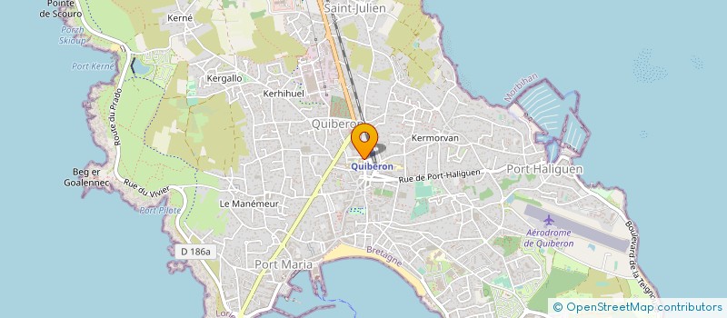 localisation de l'entreprise CAISSE LOCALE CREDIT AGRICOLE  QUIBERON