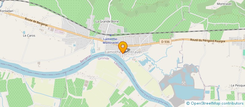 localisation de l'entreprise CAISSE LOCALE CREDIT AGRICOLE  LAMOTHE-MONTRAVEL