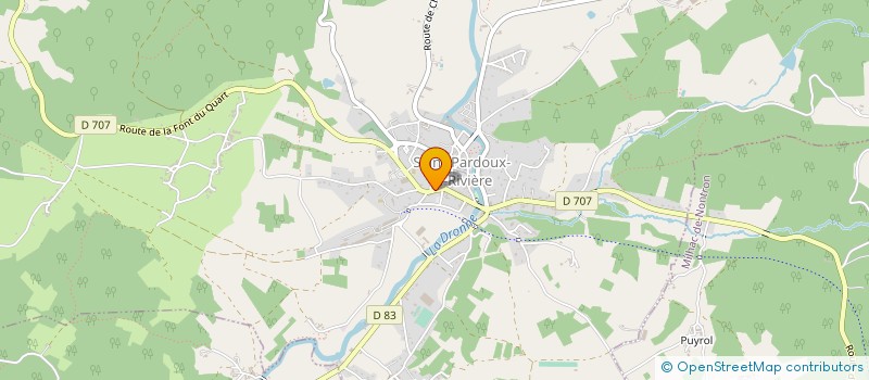 localisation de l'entreprise CAISSE LOCALE CREDIT AGRICOLE  SAINT-PARDOUX-LA-RIVIERE