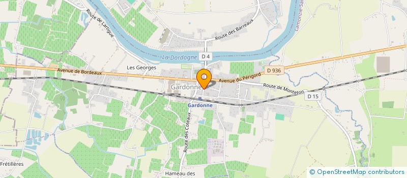 localisation de l'entreprise CAISSE LOCALE CREDIT AGRICOLE  GARDONNE