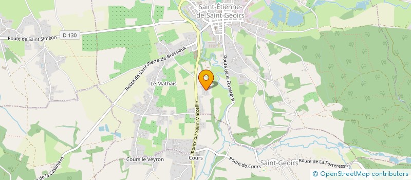 localisation de l'entreprise CAISSE LOCALE CREDIT AGRICOLE CENTRE MUTUEL BIEVRE TERRES FROIDES  SAINT-ETIENNE-DE-SAINT-GEOIRS