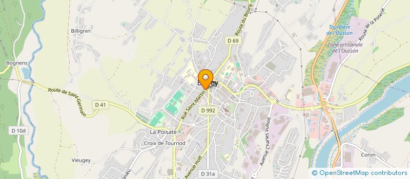 localisation de l'entreprise CAISSE LOCALE CREDIT AGRICOLE DE BELLEY à BELLEY