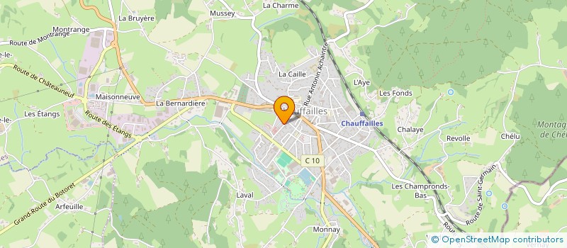 localisation de l'entreprise CAISSE LOCALE CREDIT AGRICOLE DE BELMONT  CHAUFFAILLES