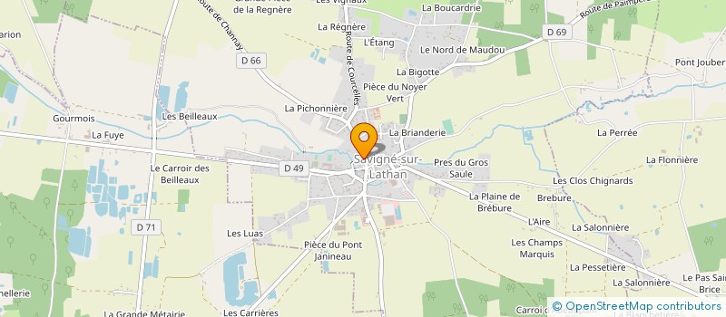 localisation de l'entreprise CAISSE LOCALE CREDIT AGRICOLE DE CHATEAU SAVIGNE  SAVIGNE-SUR-LATHAN