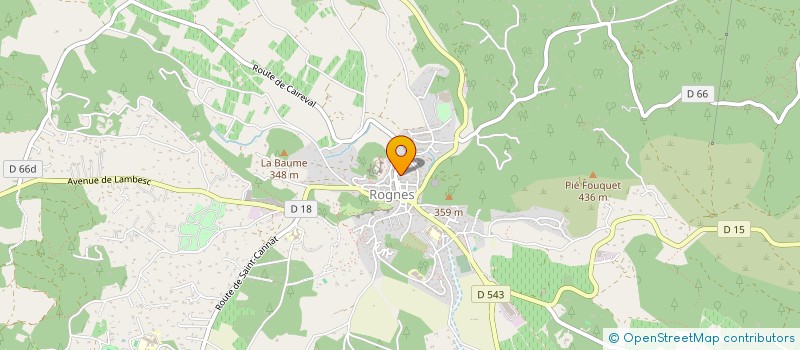 localisation de l'entreprise CAISSE LOCALE CREDIT AGRICOLE DE ROGNES  ROGNES