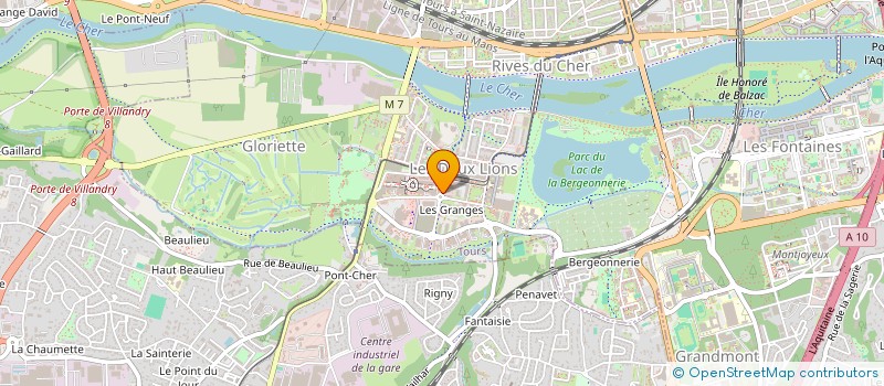 localisation de l'entreprise CAISSE LOCALE CREDIT AGRICOLE DE TOURS SUD  TOURS