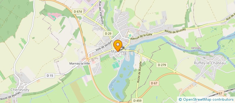 localisation de l'entreprise CAISSE LOCALE CREDIT AGRICOLE MARNAY  MARNAY