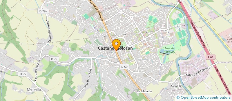 localisation de l'entreprise CAISSE LOCALE CREDIT AGRICOLE MUTUEL à CASTANET-TOLOSAN