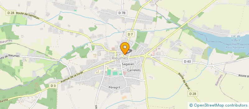 localisation de l'entreprise CAISSE LOCALE CREDIT AGRICOLE MUTUEL  RIEUMES