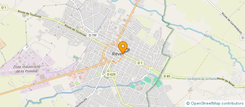 localisation de l'entreprise CAISSE LOCALE CREDIT AGRICOLE MUTUEL  REVEL