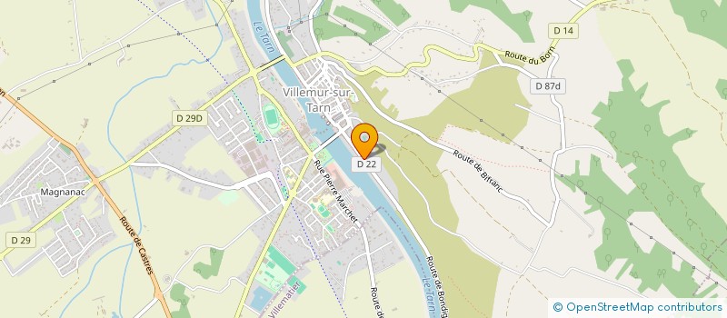 localisation de l'entreprise CAISSE LOCALE CREDIT AGRICOLE MUTUEL  VILLEMUR-SUR-TARN