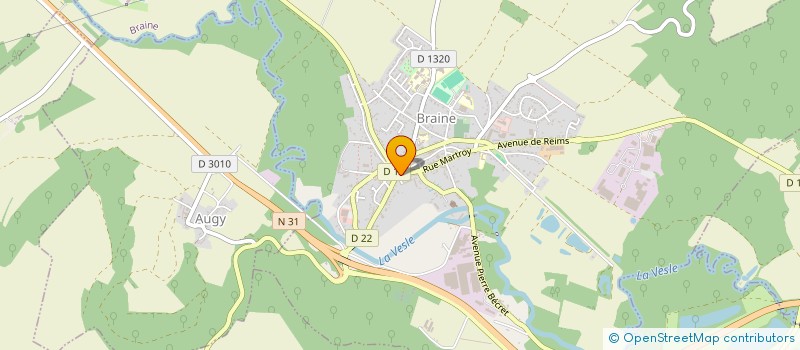 localisation de l'entreprise CAISSE LOCALE CREDIT AGRICOLE MUTUEL  BRAINE