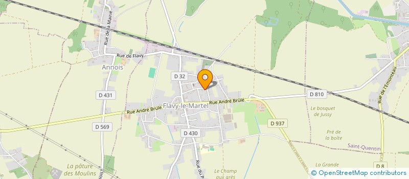 localisation de l'entreprise CAISSE LOCALE CREDIT AGRICOLE MUTUEL  FLAVY-LE-MARTEL