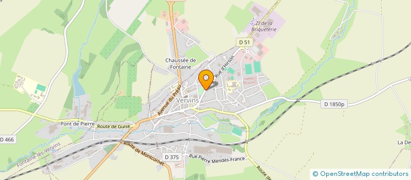 localisation de l'entreprise CAISSE LOCALE CREDIT AGRICOLE MUTUEL  VERVINS